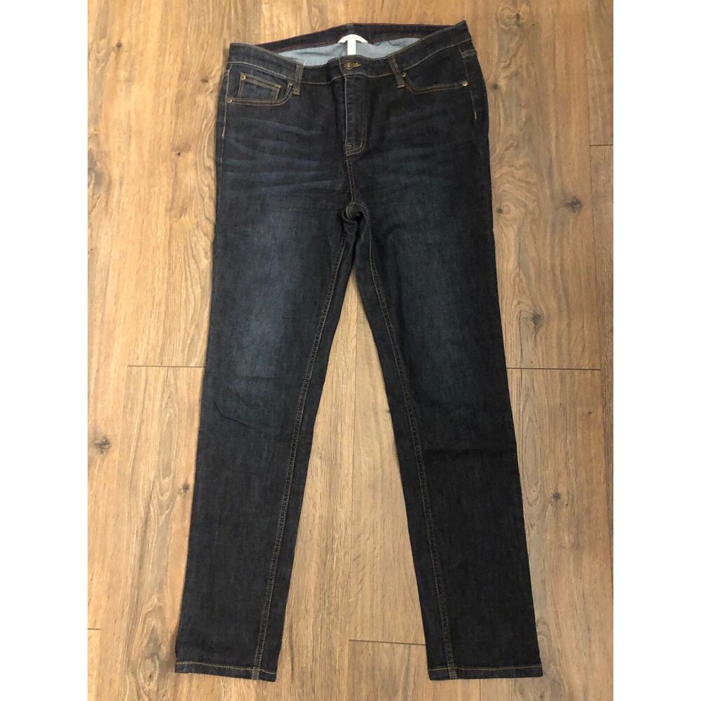 Matilda Jane Women Regular Fit, 28 Inch Inseam Dark Blue Jeans Size 14